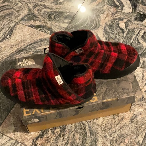 The North Face Thermoball Bootie Traction Wool TNF Booties Men Size 11 Slippers - Picture 15 of 16